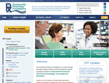 Tablet Screenshot of communitypharmacyfoundation.org